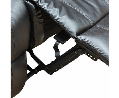 ALLAN   BONDED LEATHER SINGLE RECLINER  - BLACK