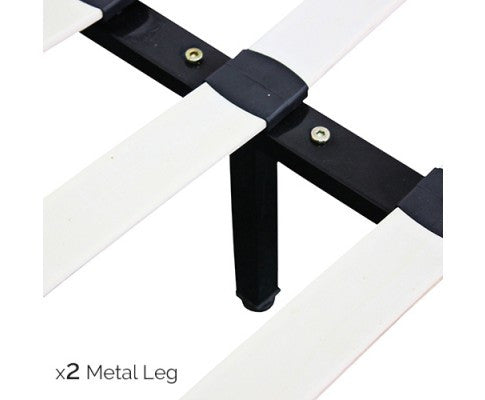 QUEEN JOSHUA LEATHERETTE  BED FRAME - BLACK