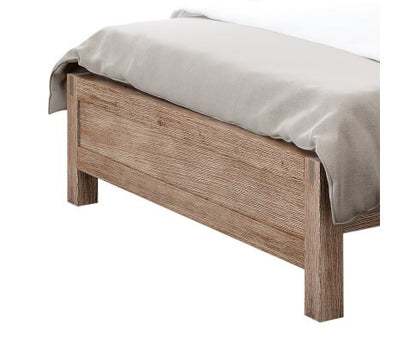 KING NOWRA ACACIA BED FRAME - CLASSIC OAK