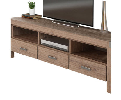 NOWRA 3 DRAWER TV ENTERTAINMENT UNIT - CLASSIC OAK