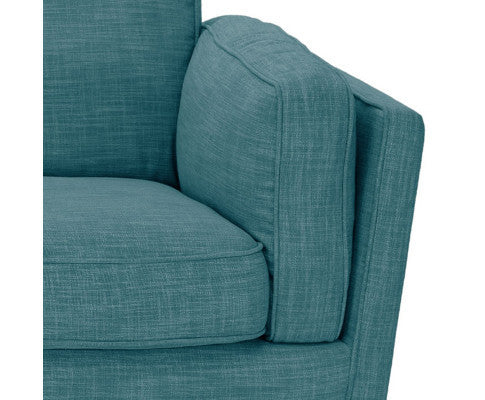 NAILAH 2 SEATER FABRIC  SOFA - TEAL