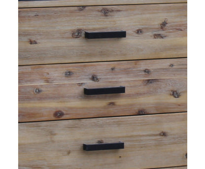 JAYCE 6 DRAWER DRESSING TABLE WITH MIRROR - AS PICTURED