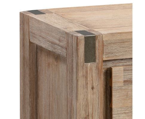 JARVAN 2 DRAWER BEDSIDE TABLE - CLASSIC OAK