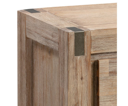 JARVAN 2 DRAWER BEDSIDE TABLE - CLASSIC OAK