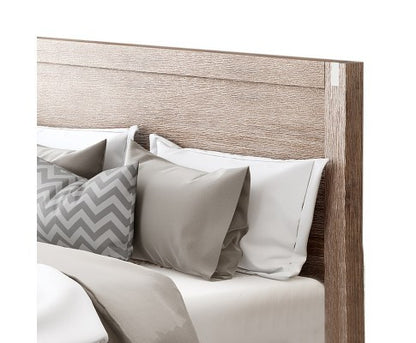 KING NOWRA ACACIA BED FRAME - CLASSIC OAK