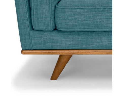 NAILAH 2 SEATER FABRIC  SOFA - TEAL