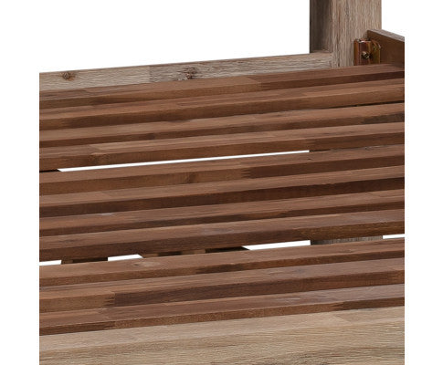 QUEEN LARRY BED FRAME - CLASSIC OAK