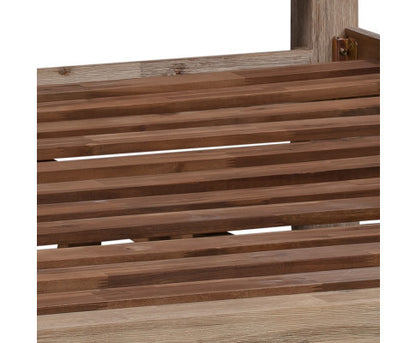 QUEEN LARRY BED FRAME - CLASSIC OAK