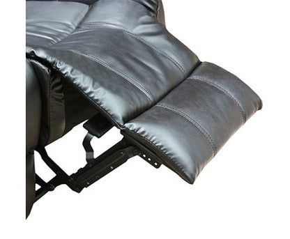 ALLAN   BONDED LEATHER SINGLE RECLINER  - BLACK