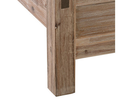 QUEEN LARRY BED FRAME - CLASSIC OAK