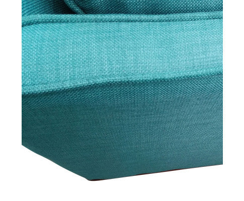 NAILAH 2 SEATER FABRIC  SOFA - TEAL