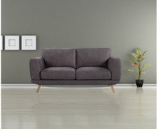 ALASKA 2  SEATER FABRIC  LOUNGE - BROWN