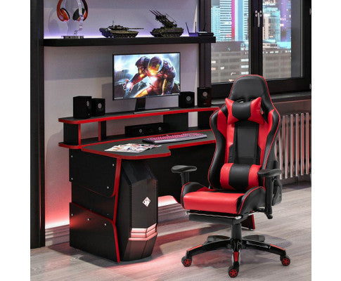 Nixon Recliner Office Computer Chair - Black & Red