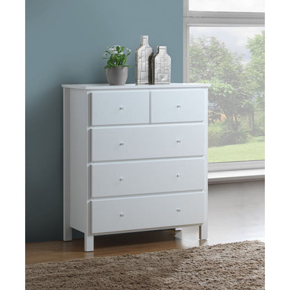 EMPRESS KING 6 PIECE HARDWOOD / MDF (THE LOT)  BEDROOM SUITE - WHITE