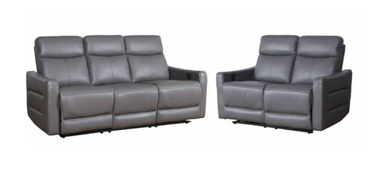 YUKON 3RERE+2RERE  LEATHER RECLINER LOUNGE-ASSORTED COLOURS