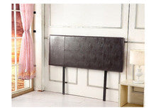 DOUBLE ALGORAB LEATHER HEADBOARD BEDHEAD - BROWN