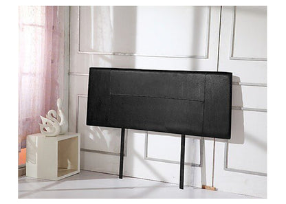 DOUBLE INDIANA LEATHERETTE HEADBOARD BEDHEAD - BLACK