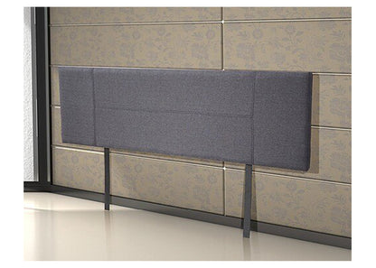 KING LEONIE LINEN FABRIC HEADBOARD BEDHEAD - GREY