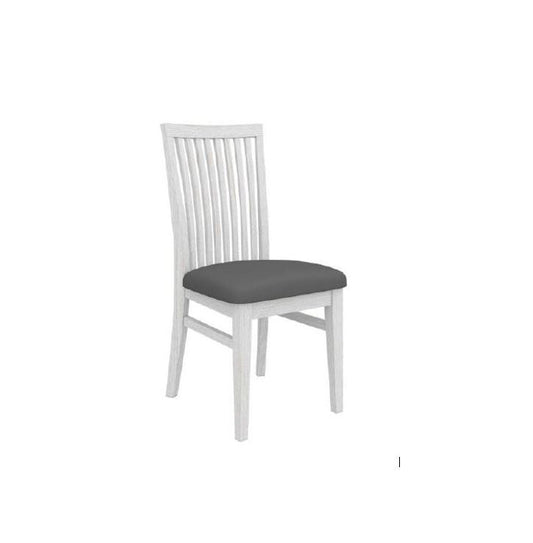 MILDRED SOLID TIMBER DINING CHAIR - (6-12-15-9-14-1) - WHITE WASH
