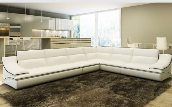 OKAZI CORNER  LOUNGE SUITE (MODEL- A1160 ) - CHOICE OF LEATHER AND ASSORTED COLOURS AVAILABLE