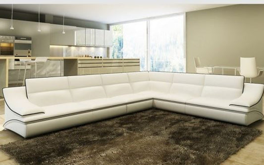 OKAZI CORNER  LOUNGE SUITE (MODEL- A1160 ) - CHOICE OF LEATHER AND ASSORTED COLOURS AVAILABLE