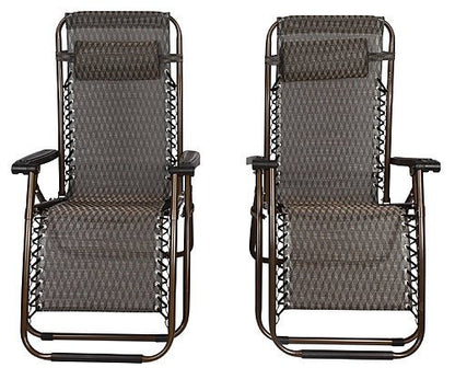 CARAVAN PATIO OUTDOOR BEACH CHAIR - (SET OF 2) - BRONZE