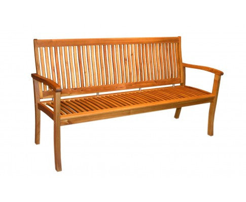 PANDA OUTDOOR 3 SEATER OUTDOOR BENCH WITH ARMREST - COLOR AS PICTURED