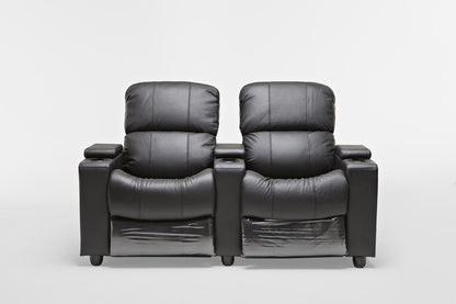 SOPHIE (212) LEATHER/ETTE COMBINTATION PUSHBACK TWIN RECLINER