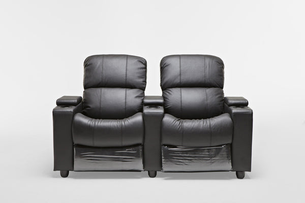 SOPHIE (212) LEATHER/ETTE COMBINTATION PUSHBACK TWIN RECLINER