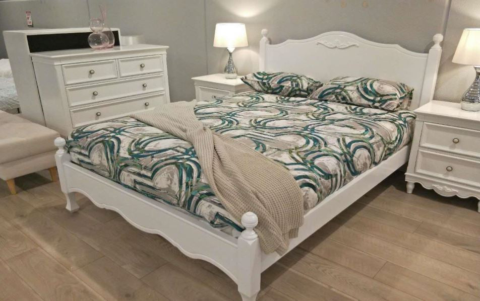 Queen Shneider Bed Frame - As Pictured