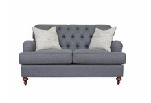 PARIS TWO SEATER (2S) FABRIC LOUNGE -  (MODEL - 6-12-15-18-9-4-1) GREY