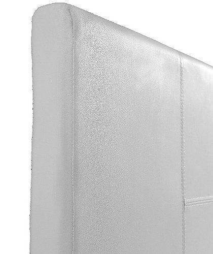 DOUBLE (ING-DBFB-WHITE) LEATHERETTE  BED FRAME  - WHITE