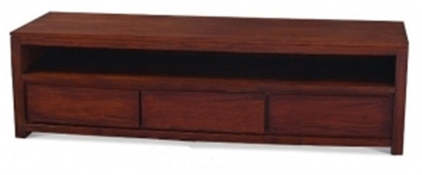 AMSTERDAM  3 DRAWER ENTERTAINMENT UNIT (SB 003 TA)  -  540(H) x 1900(W) - MAHOGANY OR CHOCOLATE