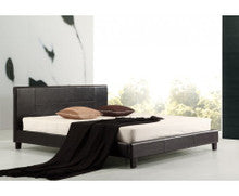 LEXUS  KING LEATHERETTE BED FRAME  -BLACK