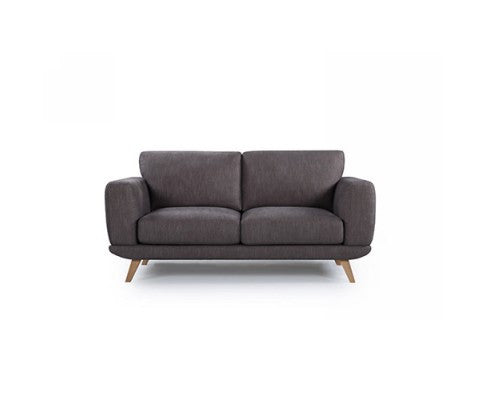 ALASKA 2  SEATER FABRIC  LOUNGE - BROWN