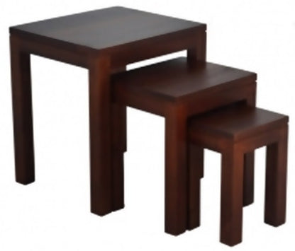AMSTERDAM HARDWOOD NEST OF 3 TABLES (NT-300-TA) - ASSORTED COLOURS