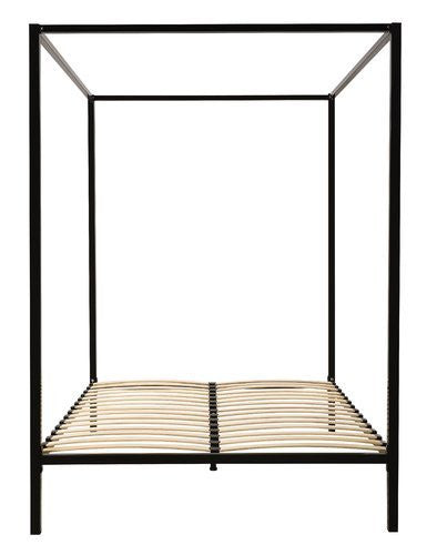 DOUBLE  ADEN  4 POSTER METAL BED ( 817853) -   BLACK