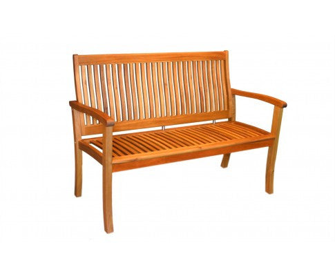 Panda Outdoor 2 Seater Outdoor Bench With Armrest - Color As Pictured