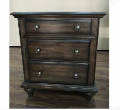 RUDEN   QUEEN   5 PIECE  DRESSER  BEDROOM SUIT  (8221) BED WITH 2 FOOTEND DRAWERS  (MODEL - 7-5-15-18-7-9-1) -BURNISHED CHERRY