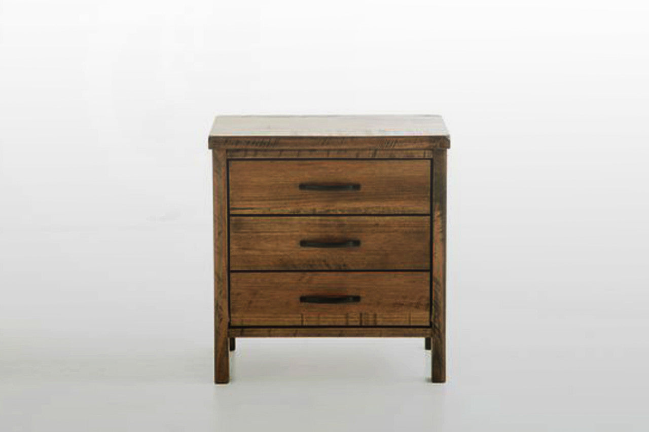 NEW YORK (289) QUEEN 3 PIECE BEDSIDE BEDROOM SUITE - RUSTIC ASH