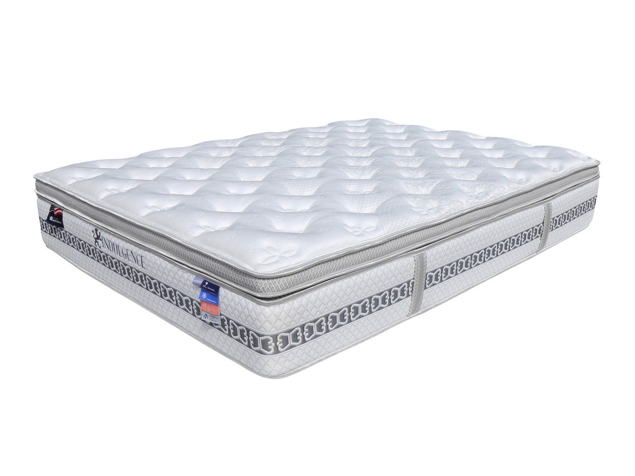 QUEEN POSTURE INDULGENCE EURO TOP MATTRESS WITH AERO GEL MEMOMRY FOAM - MEDIUM