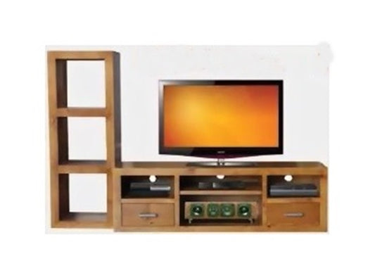 Cube 1690 TV Unit - Blackwood (2037) Or Walnut (2038) -530(H) X 1690(W)