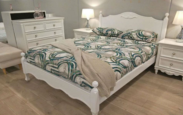 SHNEIDER DOUBLE OR QUEEN 5 PIECE (DRESSER) BEDROOM SUITE - (MODEL:16-1-18-9-19-9-5-14-14-5) - AS PICTURED