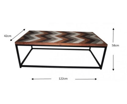 TORRES COFFEE TABLE 1220(W) X 580(D)- MULTI - COLOUR