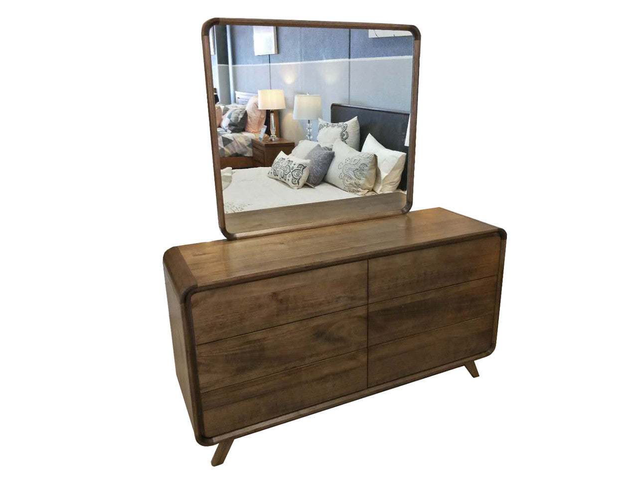 ALBERDINE QUEEN  5 PIECE (DRESSER)  BEDROOM SUITE -(MODEL-1-12-5-24-1-14-4-18-1) - NATURAL