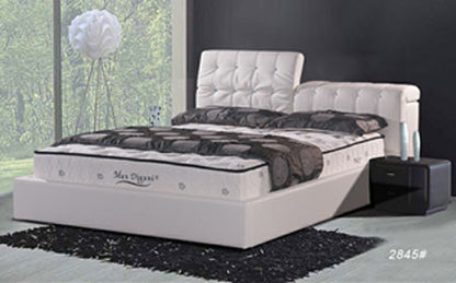 KING JIA (2845#) LEATHERETTE BED - ASSORTED COLOURS AVAILABLE