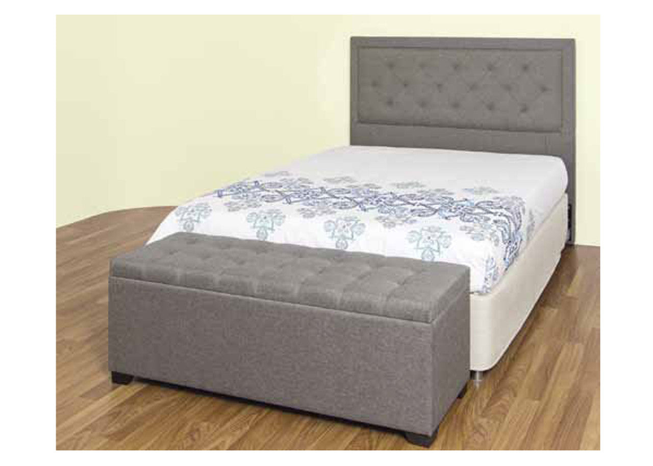 Roeland King Bedhead (MODEL 2-12-1-24-12-1-14-4) - Light Grey