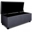 FITNESS  FABRIC STORAGE  OTTOMAN  - 440(H) X 1040(L) -GREY