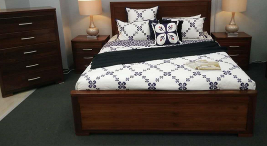 MARISSA  QUEEN  5  PIECE (DRESSER)  BEDROOM SUITE - (MODEL-2-21-14-2-21-18-25) - AS PICTURED