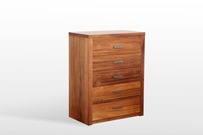 VODKA (217) QUEEN 4 PIECE TALLBOY BEDROOM SUITE WITH UNDERBED STORAGE DRAWERS - NATURAL
